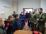 Воспитанники СК "Святогор" побывали в штабе городского казачьего общества.