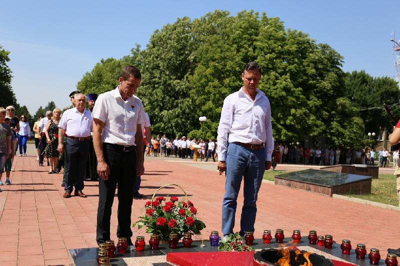 В Курганинске прошли памятно-мемориальные мероприятия, посвященные Дню памяти и скорби