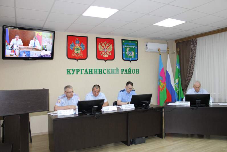 Глава Курганинского района Андрей Ворушилин принял участие в совместном заседании координационного совещания, Антитеррористической комиссии и Оперативного штаба.