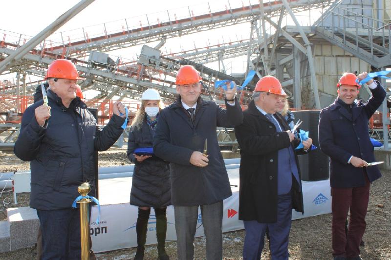 В Курганинске торжественно открыт новый дробильно-сортировочный комплекс по производству инертных материалов