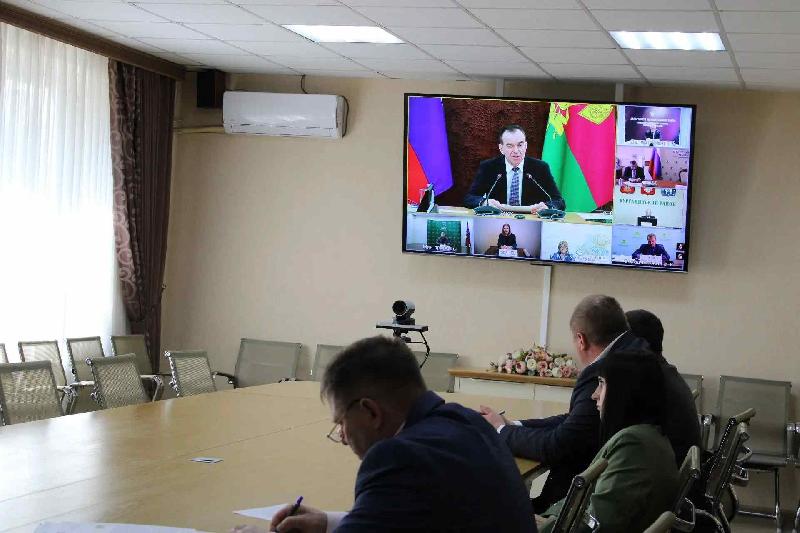 Глава Курганинского района Андрей Ворушилин принял участие в расширенном планерном совещании, которое провел губернатор Краснодарского края Вениамин Иванович Кондратьев.