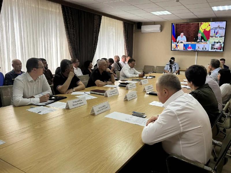 Глава Курганинского района Андрей Ворушилин принял участие в совместном заседании Антитеррористической комиссии и Оперативного штаба