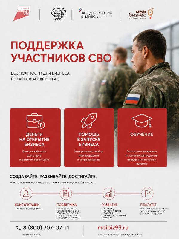 Меры поддержки участников СВО