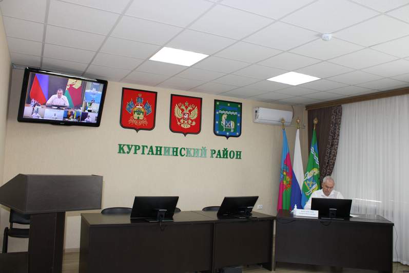 Глава Курганинского района Андрей Ворушилин принял участие в совещании под председательством губернатора Кубани Вениамина Кондратьева 
