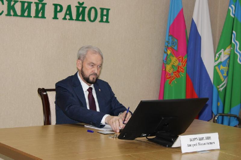 Глава Курганинского района Андрей Ворушилин принял участие в краевом планерном совещании под председательством нашего Губернатора Вениамина Ивановича Кондратьева. 
